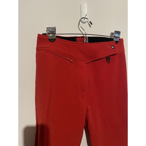 Vintage Obermeyer Women’s Size 10R Red Wool Blend Stirrup Ski Snow Pantsuit - Picture 2 of 8